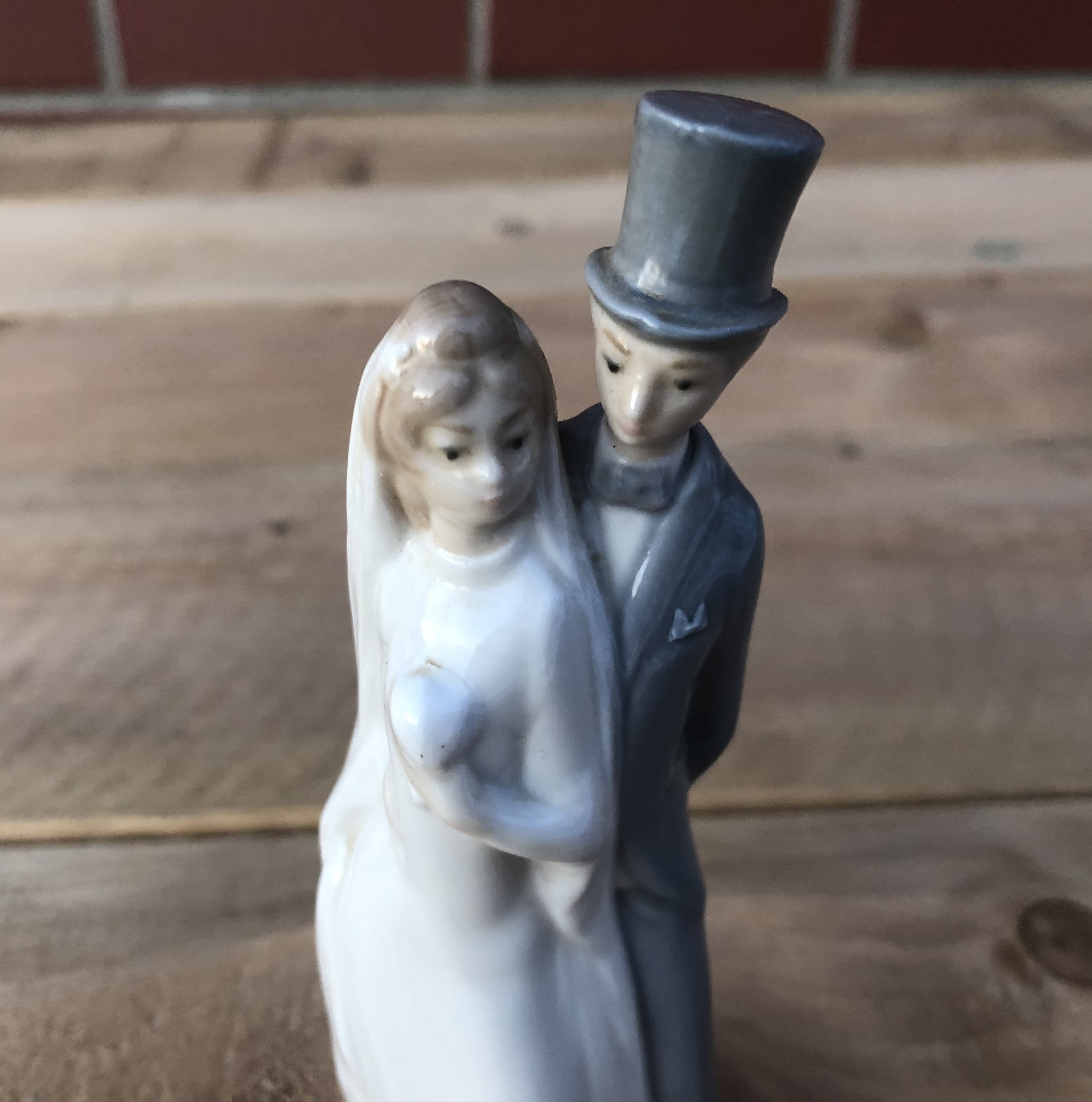 Vintage Nao by Lladro Bride and Groom Couple Figurine Cake Etsy