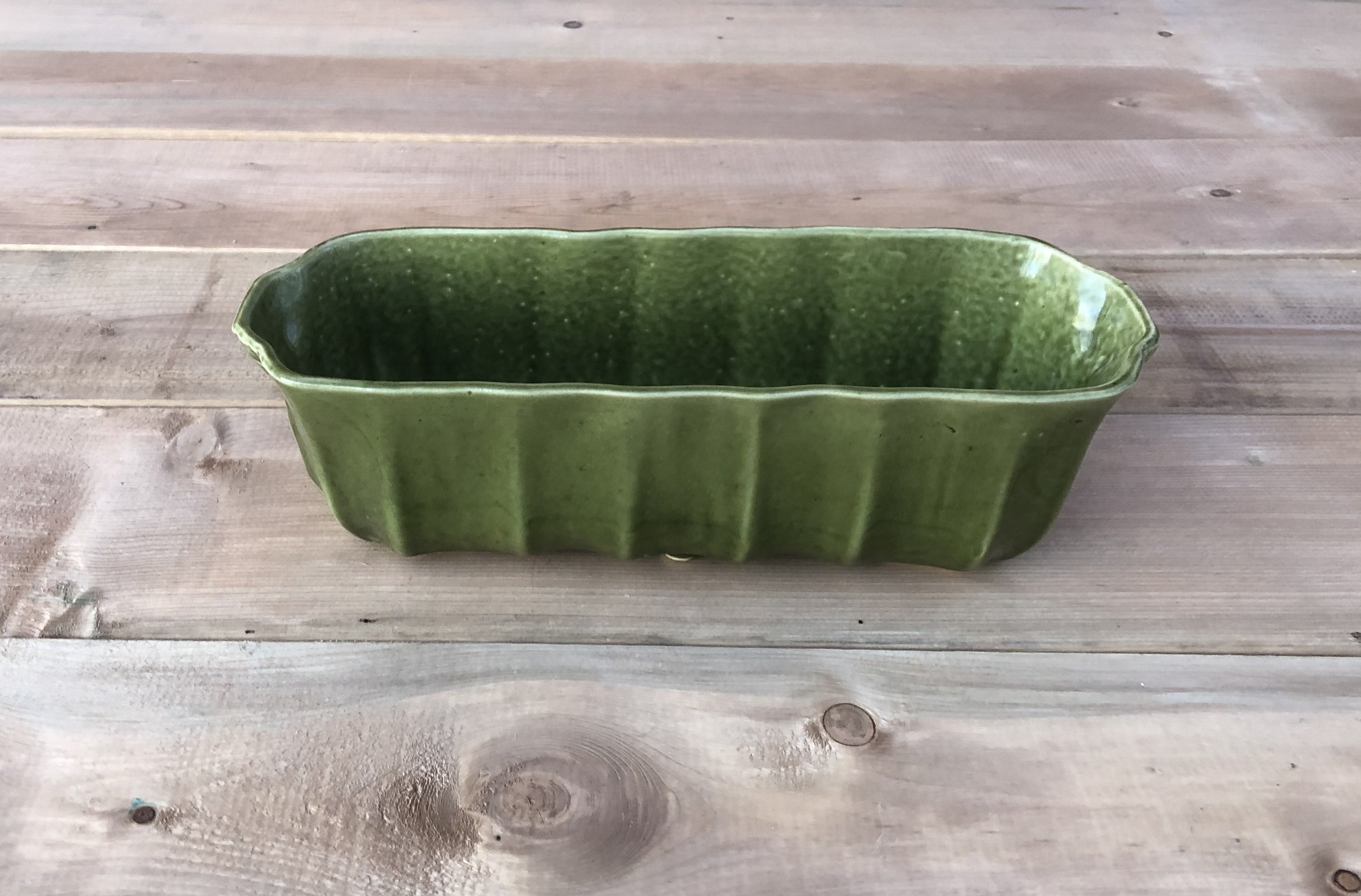 Vintage Brush USA McCoy Green Rectangular Oblong Planter Made | Etsy