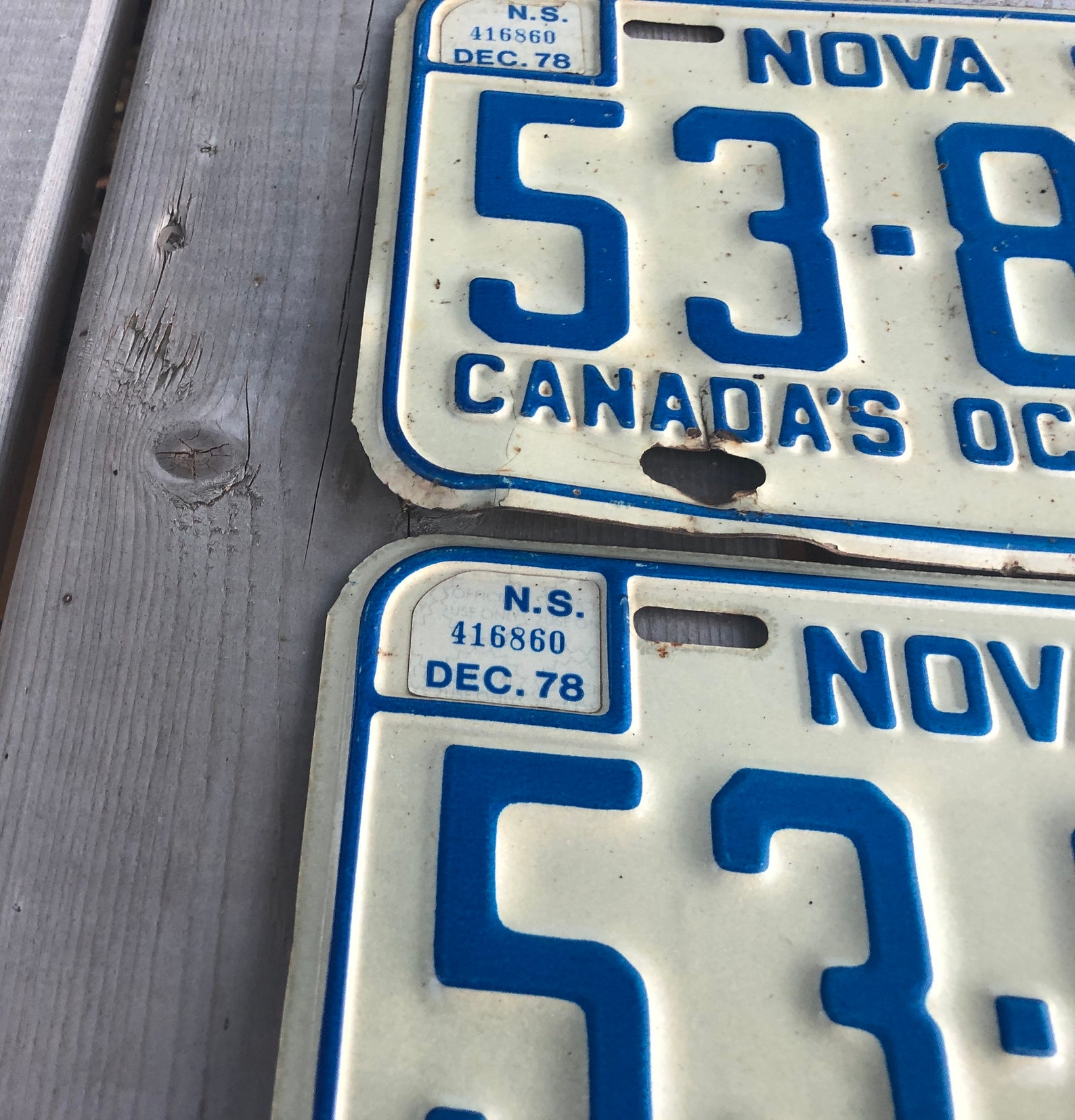 Pair of Vintage Nova Scotia NS License Plates Metal License | Etsy
