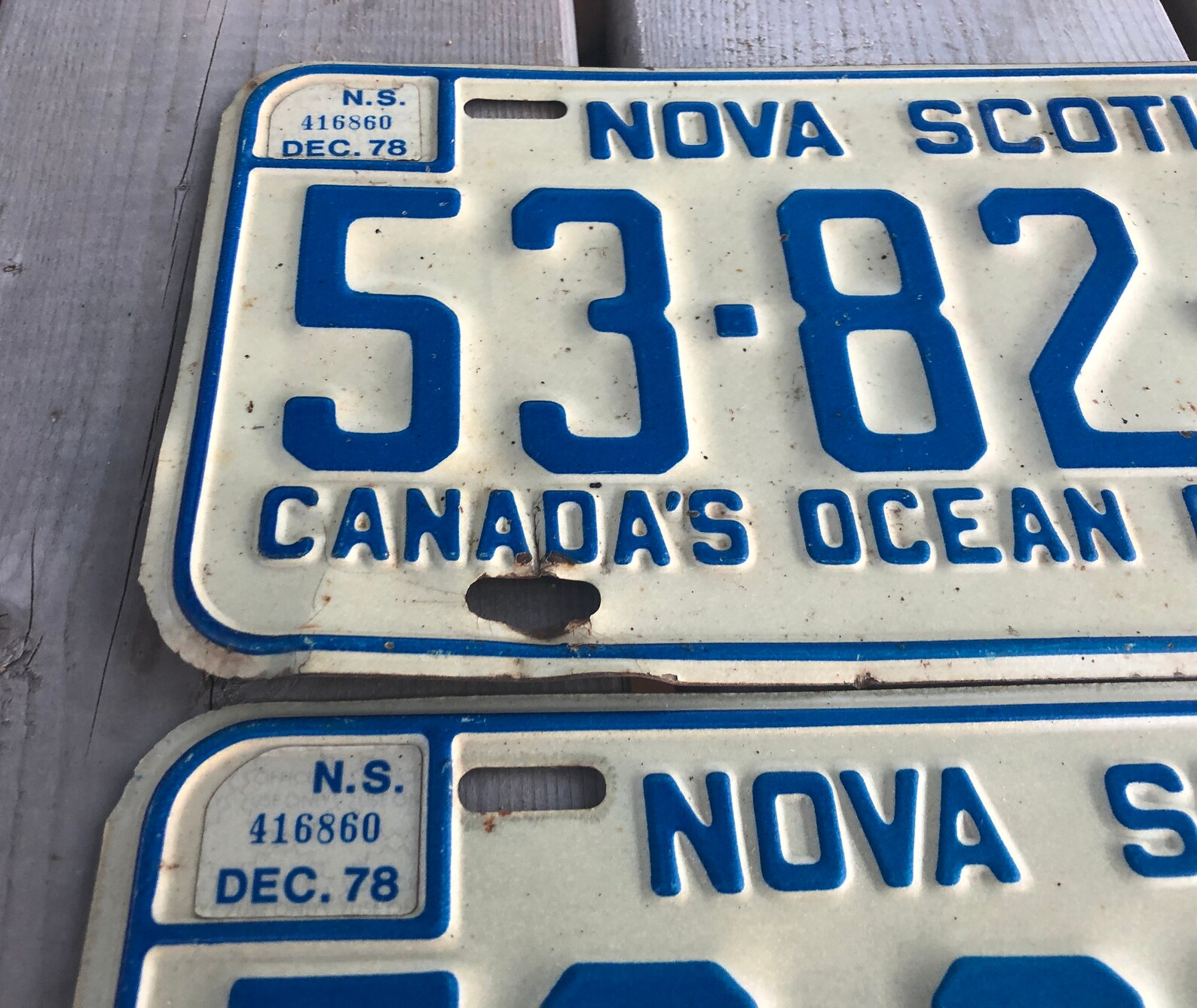 Pair of Vintage Nova Scotia NS License Plates Metal License Etsy