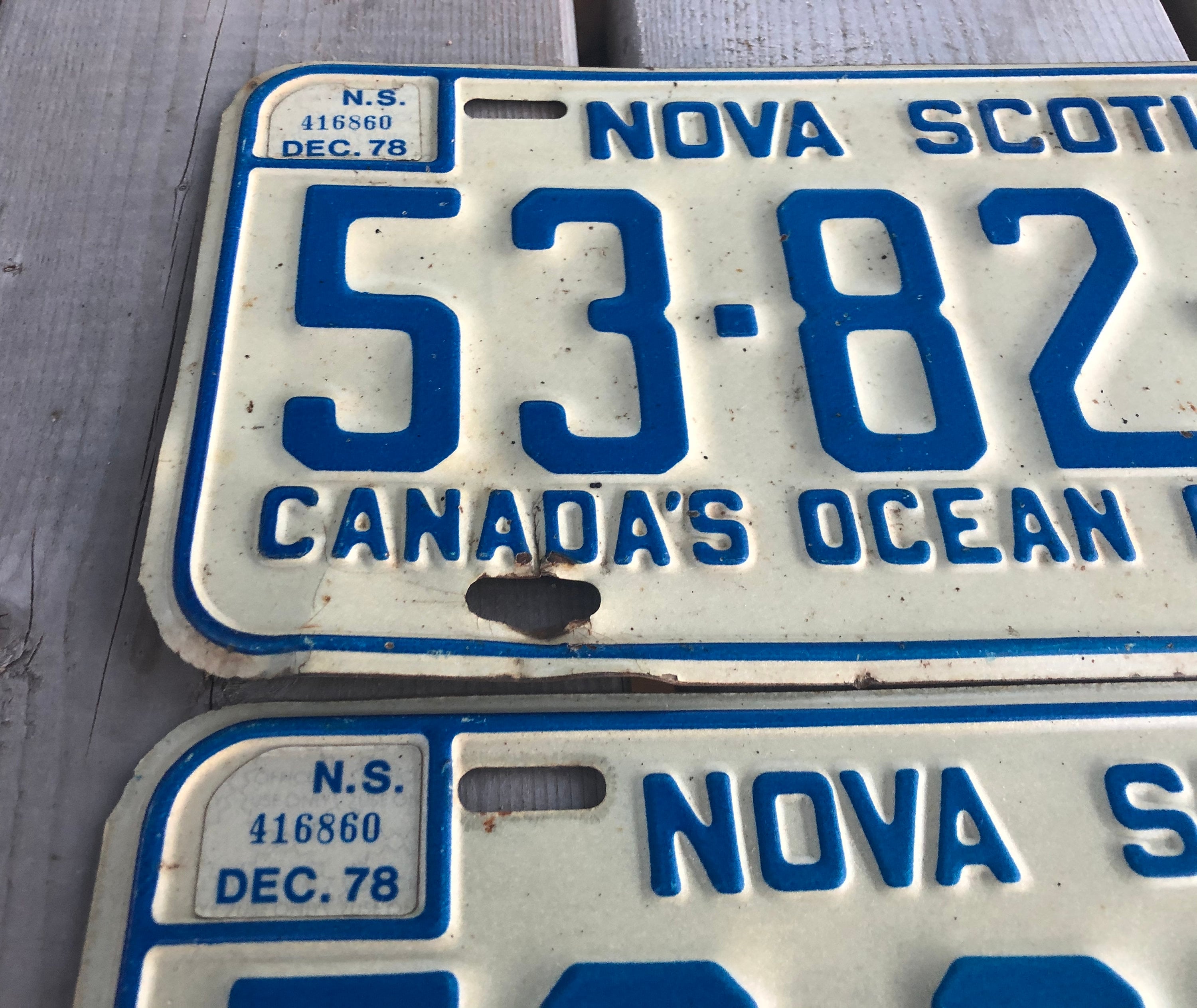 Pair of Vintage Nova Scotia NS License Plates Metal License Etsy