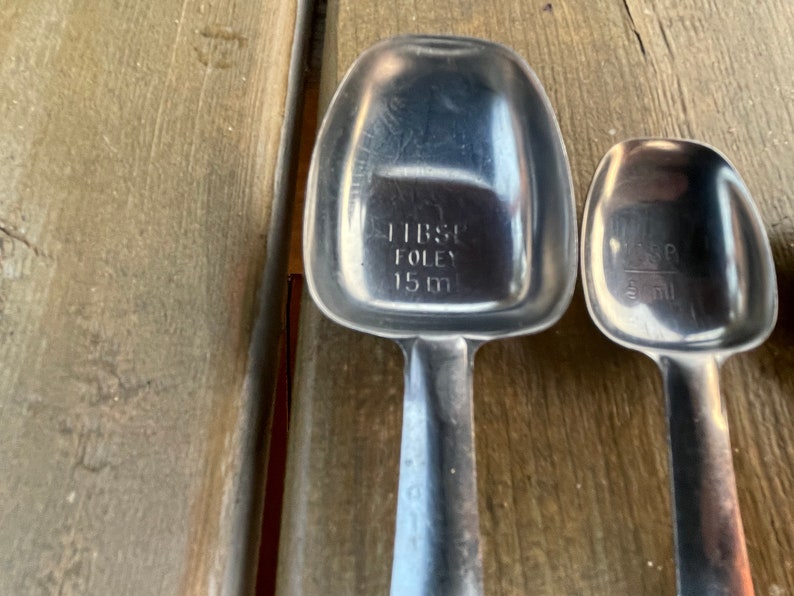 Set of 4 Vintage Foley Stainless Steel Measuring Spoons 1 Etsy