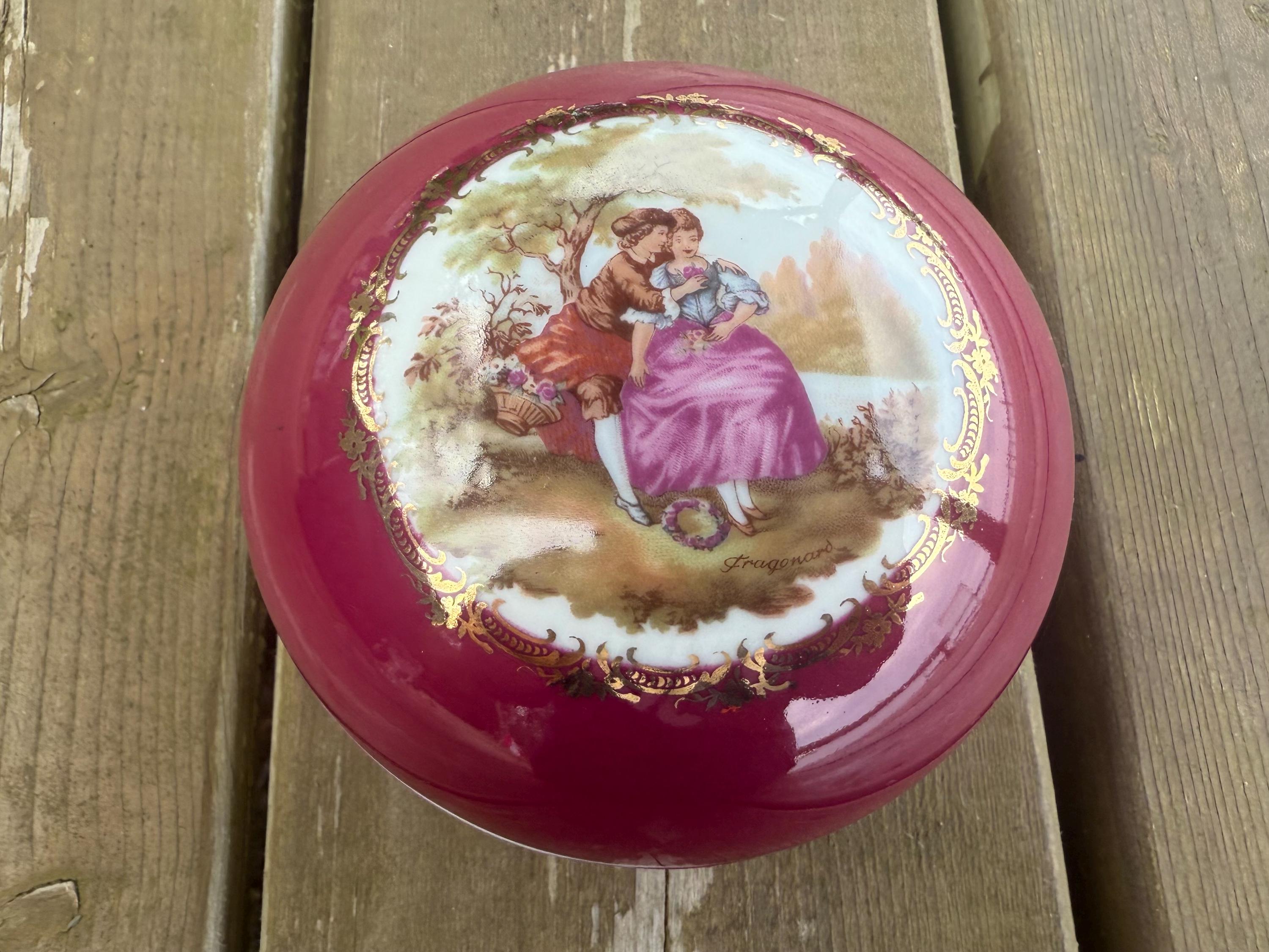 貴重‼️CCAヒンジーBOX*ブレックファストプレート 小物入れ リモージュ Limoges Round Box - Etsy