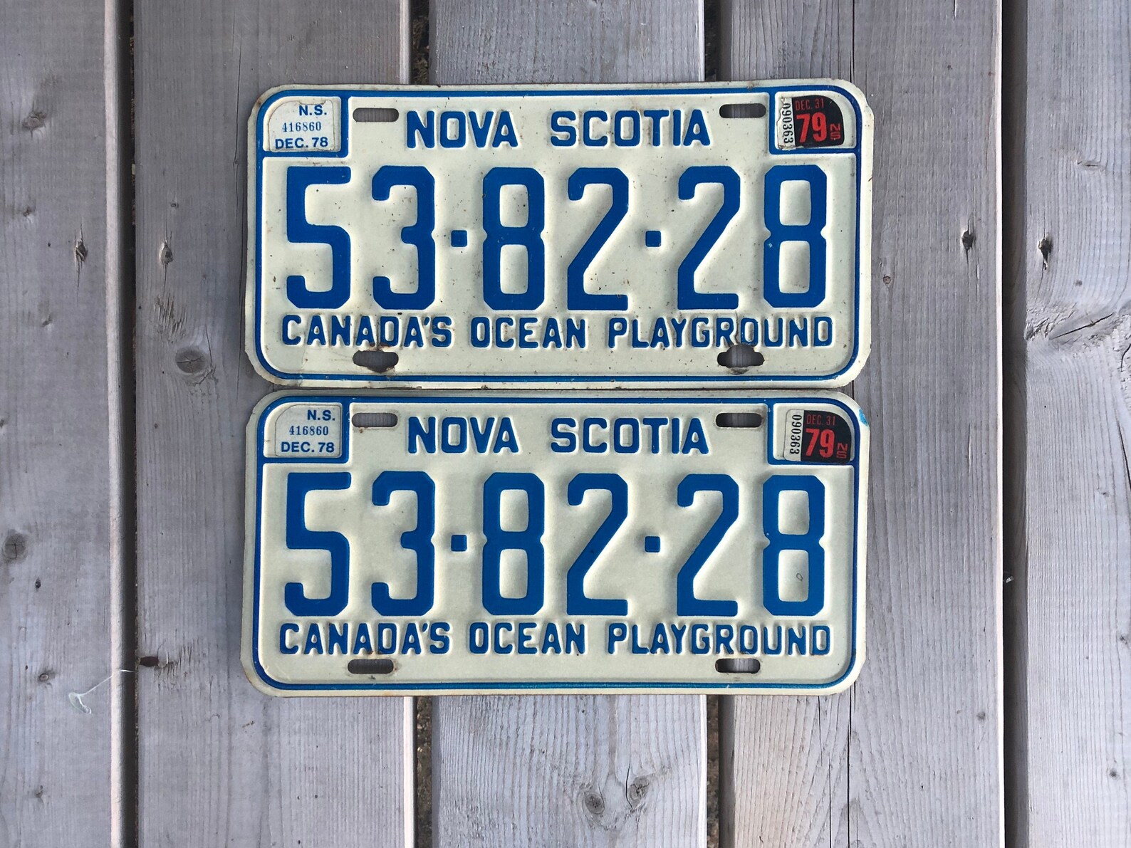 Pair of Vintage Nova Scotia NS License Plates Metal License Etsy