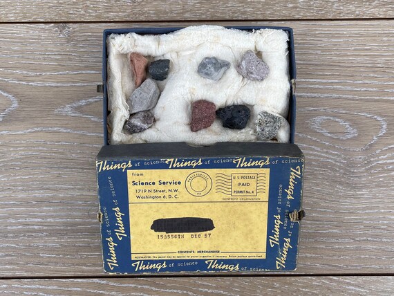 Vintage 1950s Things of Science Mail Order Rock Collection