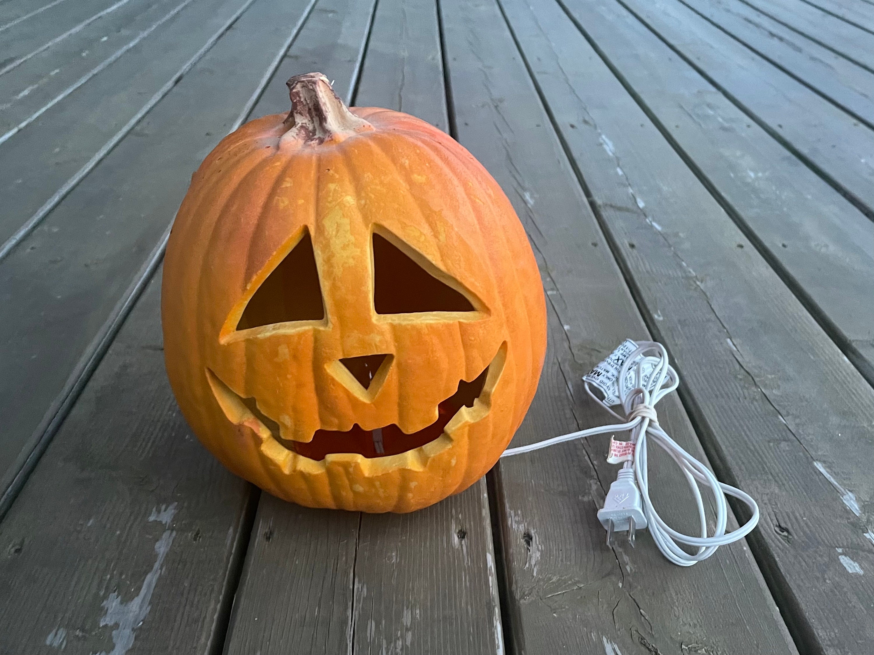 ハロウィン Jack-o'-lantern Abalone DA-11OG Halloween Pumpkin Jack-O-Lantern w/Sound & Flickering LED