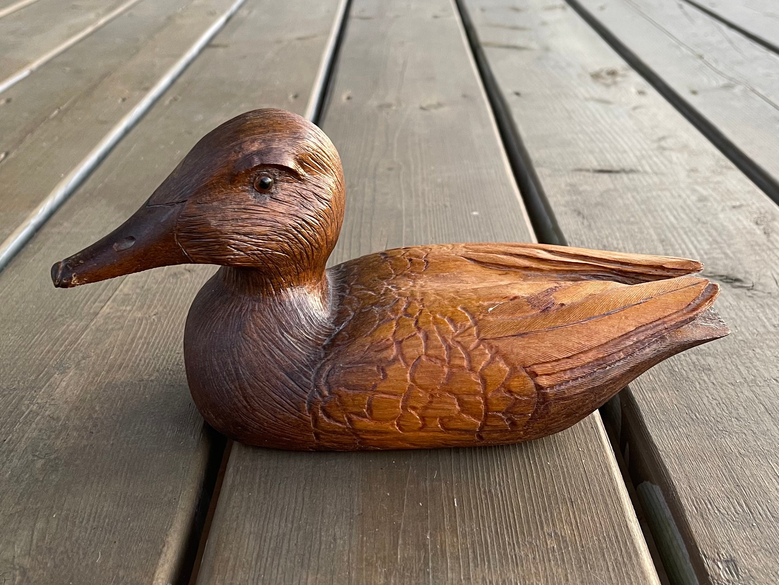 Midy Fowler Decoys カンバスバック ヘン 木製デコイ