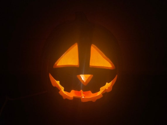 Vintage 1993 Trendmasters Foam Jack O' Lantern Halloween Pumpkin