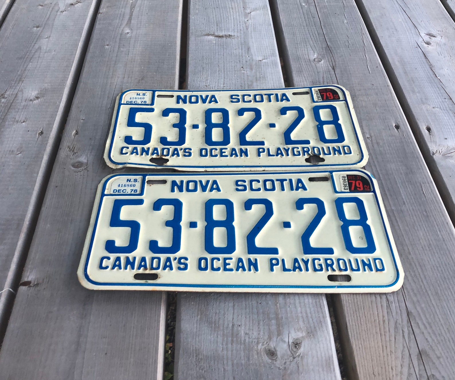 Pair of Vintage Nova Scotia NS License Plates Metal License Etsy