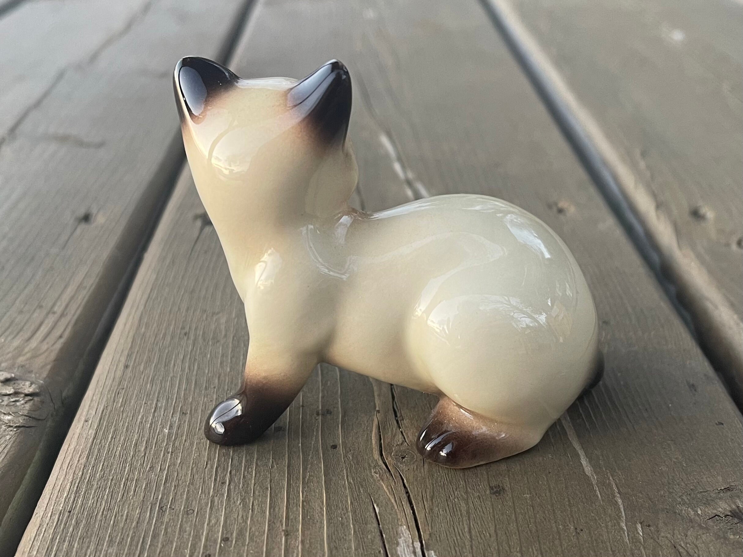 Vintage Goebel Blue Seal Siamese Cat Figurine Made in