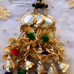 Punjabi multi mirror Parandi/paranda/sequins/gotta patti hair accessory Jaggo/sangeet/wedding/bridal/party wear Indian/Pakistani fashion