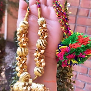 Traditional Punjabi Jugni/ghungroo/taweet/locket/Kaintha necklace/pendant Jaggo/sangeet night/Punjabi wedding Indian/Pakistani jewelry