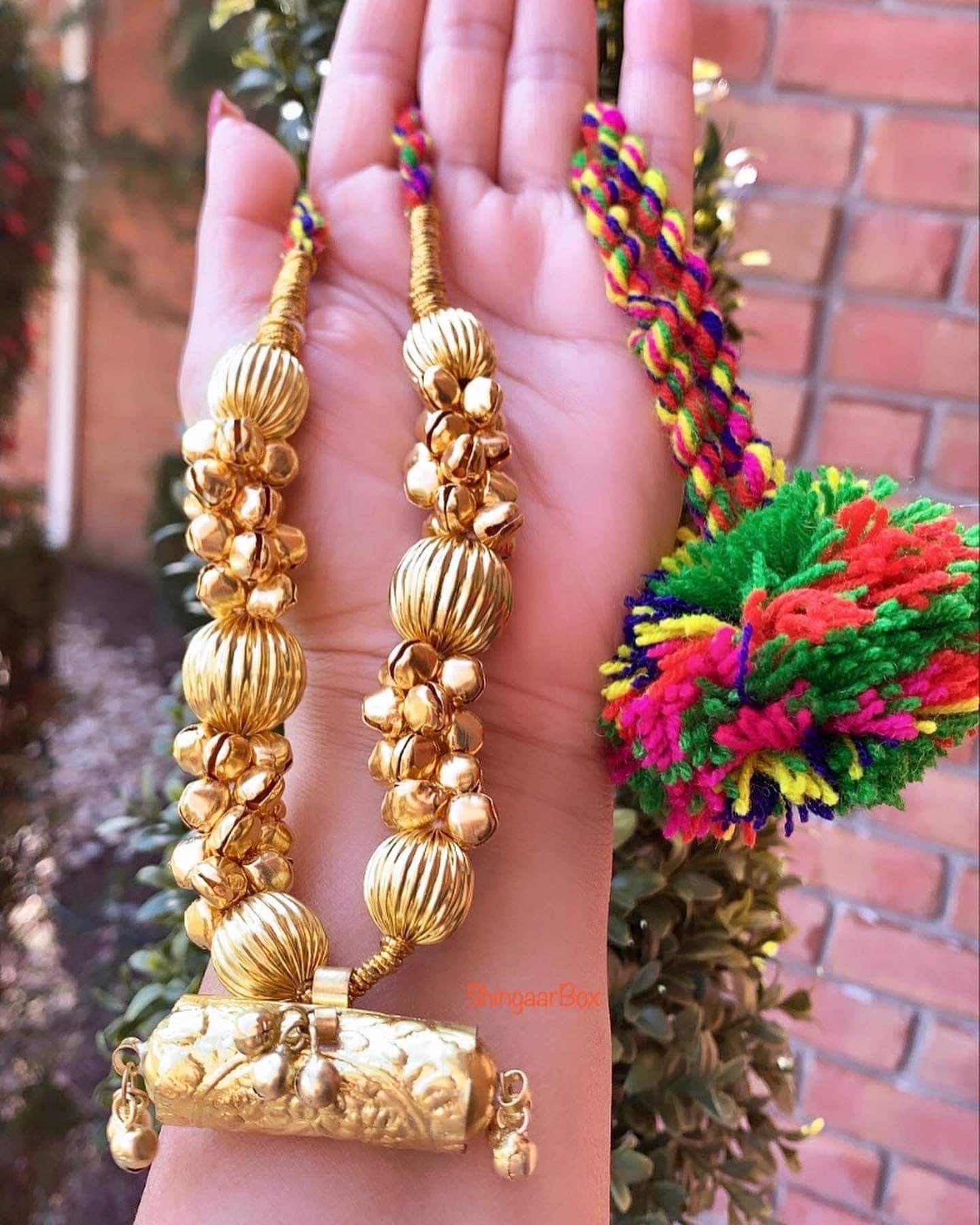 Traditional Punjabi Jugni/ghungroo/taweet/locket/kaintha Necklace