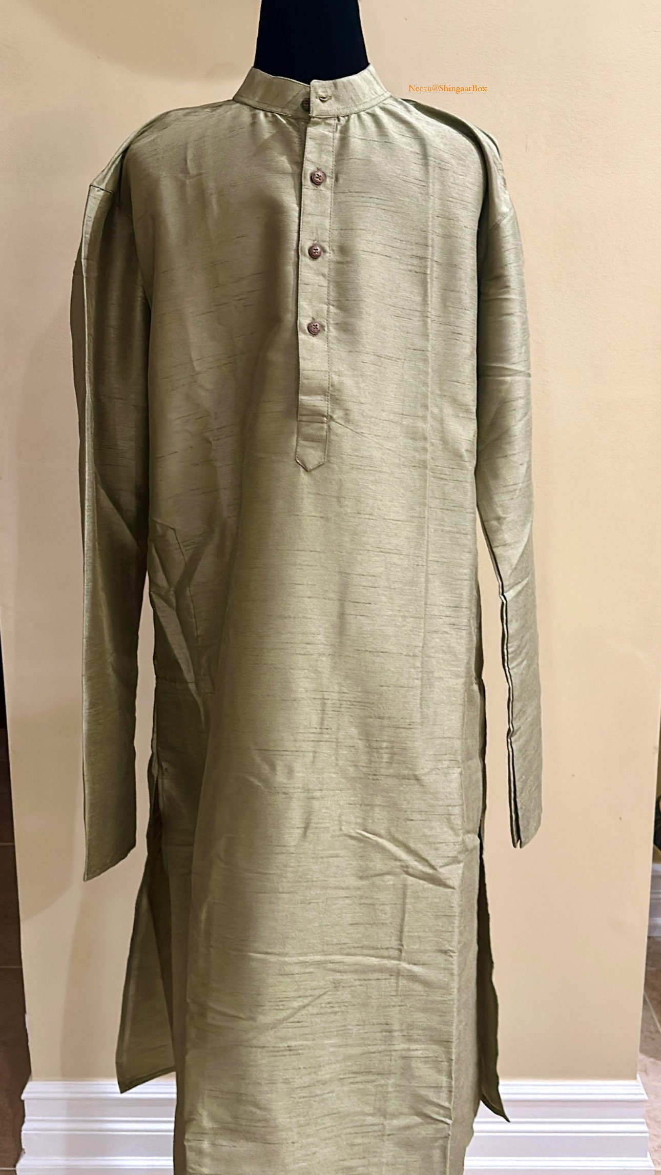 Modi Pyjama Men Olive Green Kurta Pyjama Nehru/modi Jacket/vest/waist Coat Set ...