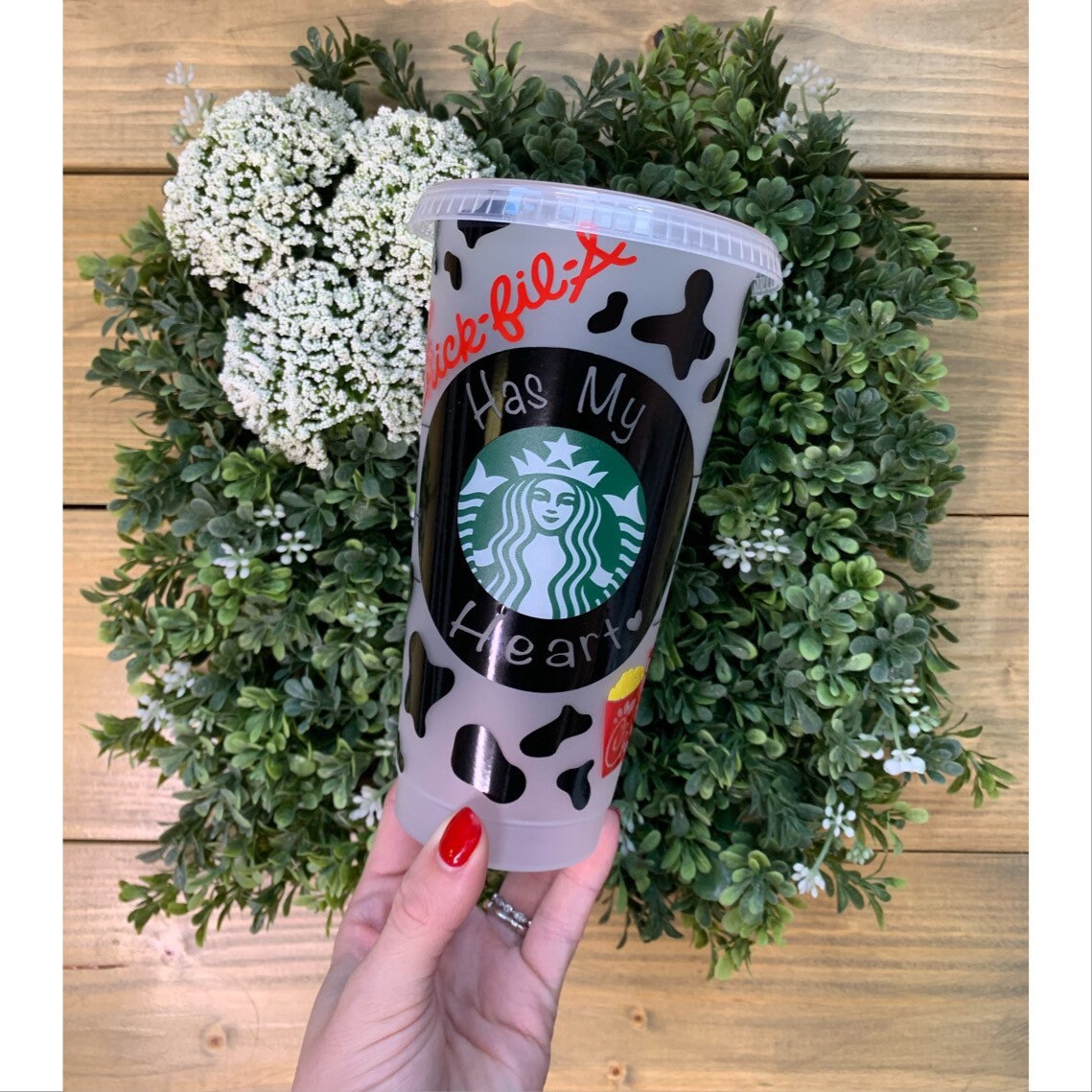 Personalized Chickfila Starbucks Cup Chickfila Gift Etsy