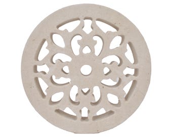 Griglia tonda in pietra leccese TUTTE LE MISURE | Ventilazione per muro | aerazione tonda quadrata _ GRPL008