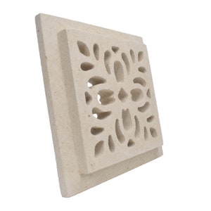 Clean Air|Air Return Grilles|Gifts for Couples|custom vent cover|air vent grille|Lecce stone|made in italy|Gifts for Friends|Stone Carving
