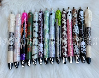 Halloween Glitter Pens | Drip glitter pens | Glitter pens | Spooky glitter pens | Ghost Glitter Pen