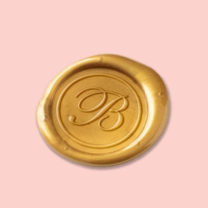 Gold Flake Letter Wax Seals - Seal -Wax Seal Stickers- Adhesive Wax Seals