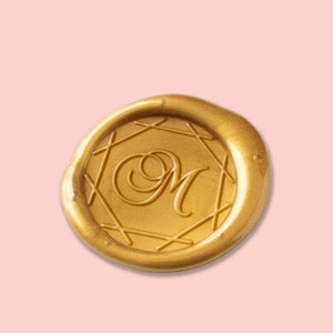 Custom Self Adhesive Wax Seals, Personalized Wax Seal Stamp, Initial Wax Seal Stickers, Wedding Wax Seals, Easy to Use, Peel and Stick, ST03