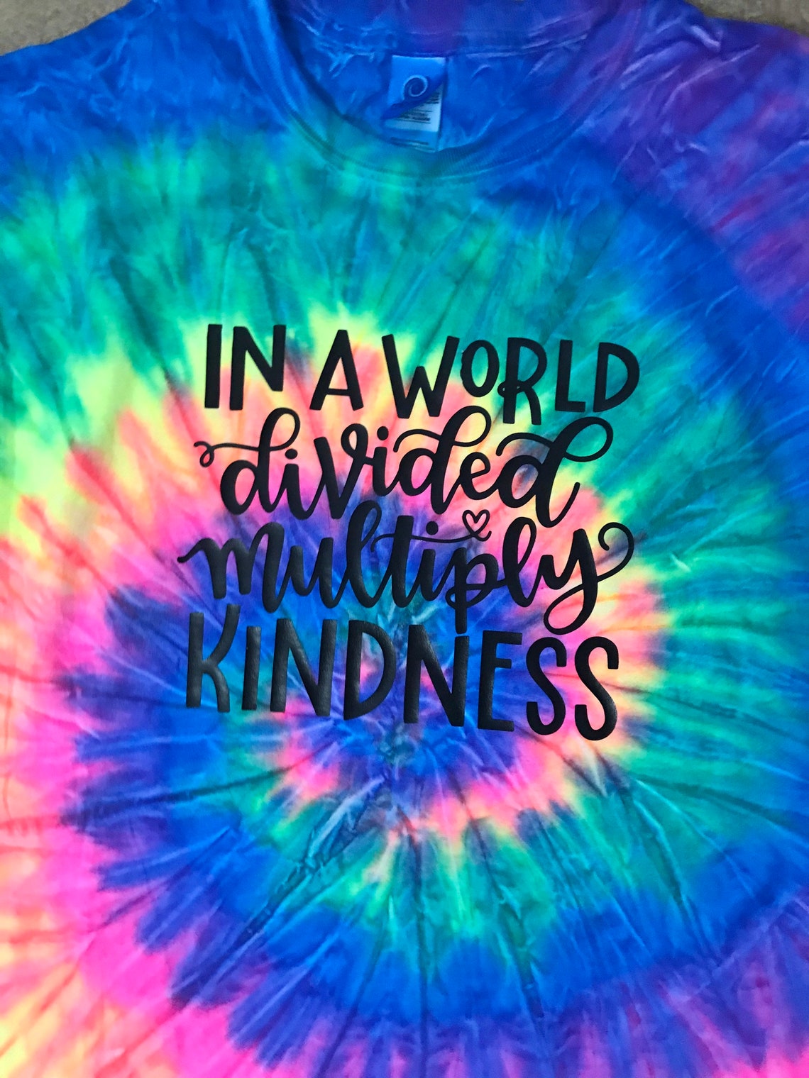 Tie Dye Kindness Tshirt Kindness Quotes Encouraging Shirt Etsy
