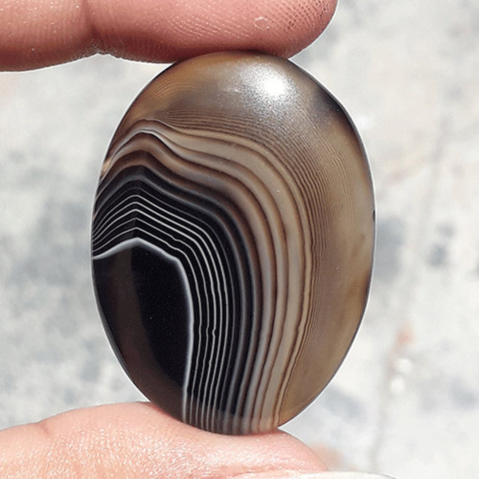 black lace agate stone