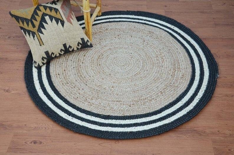 Home Decor Natürlicher JuteTeppich RundEr Juteteppich Für | Etsy