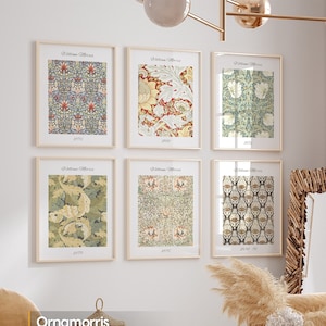William Morris Framed Art Print Set: Vintage Floral Gallery Wall