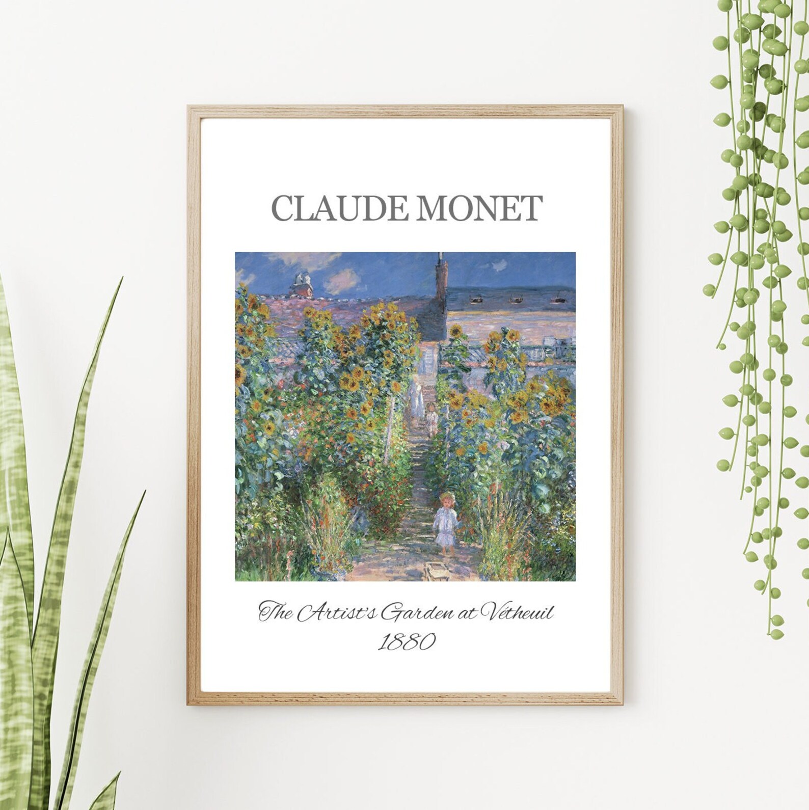 Claude Prints FRAMED 3 Piece Wall Art Framed Etsy