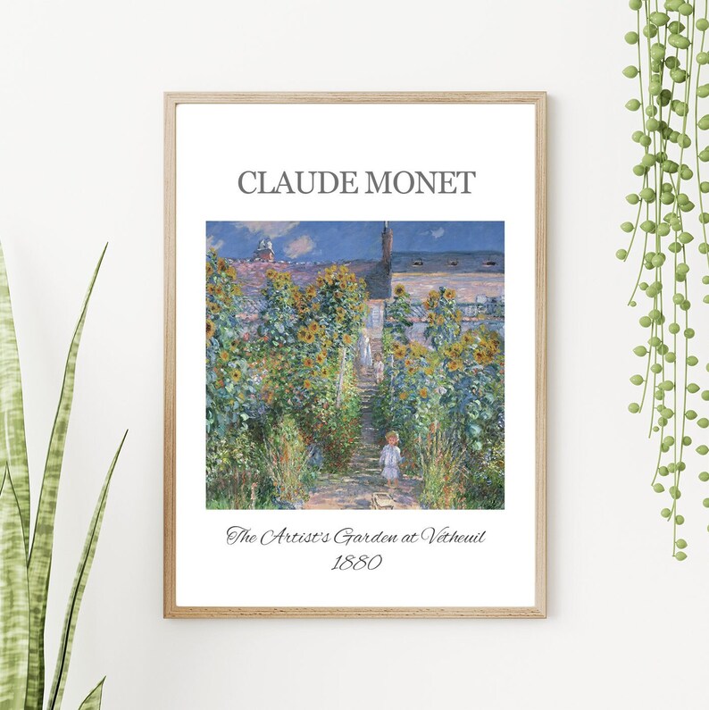 Claude Prints FRAMED 3 Piece Wall Art Framed Etsy