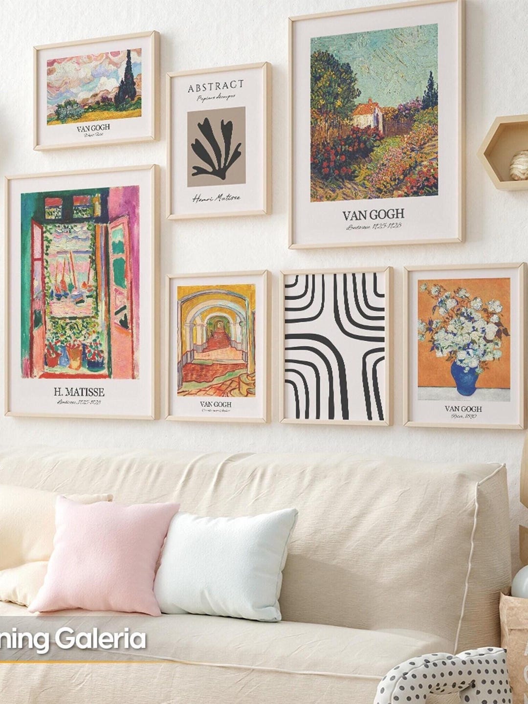 Eclectic Wall Art Print Collage Set, Gallery Wall Prints Bundle ...