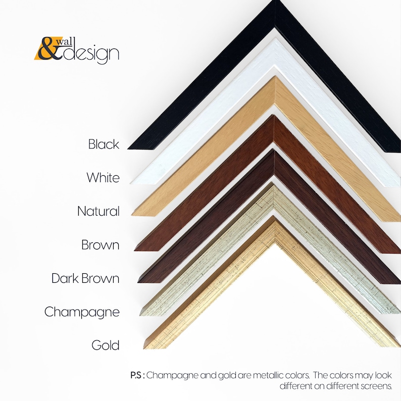 Framed Gallery Wall Set, Modern Aesthetic Wall Art Collection, Colorful ...