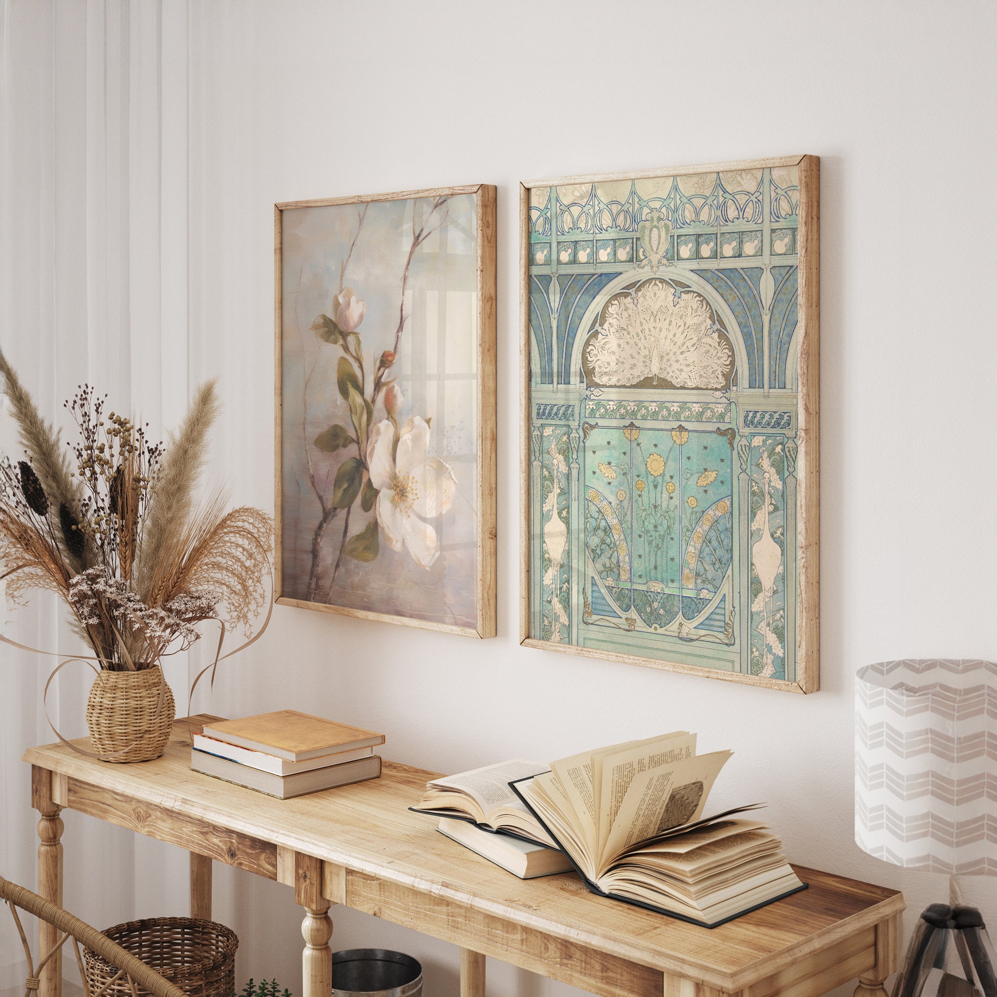 William Morris Art Print Set, Framed Eclectic Farmhouse Gallery