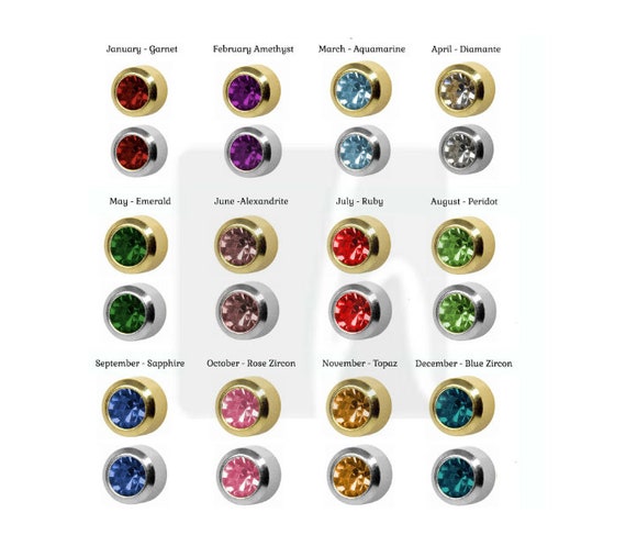 Studex Surgical Steel 4mm Regular Size Ear piercing Earrings studs 12 pair  Mixed Colors White Metal, Metal Stainless Steel Glass : Amazon.sg: Fashion