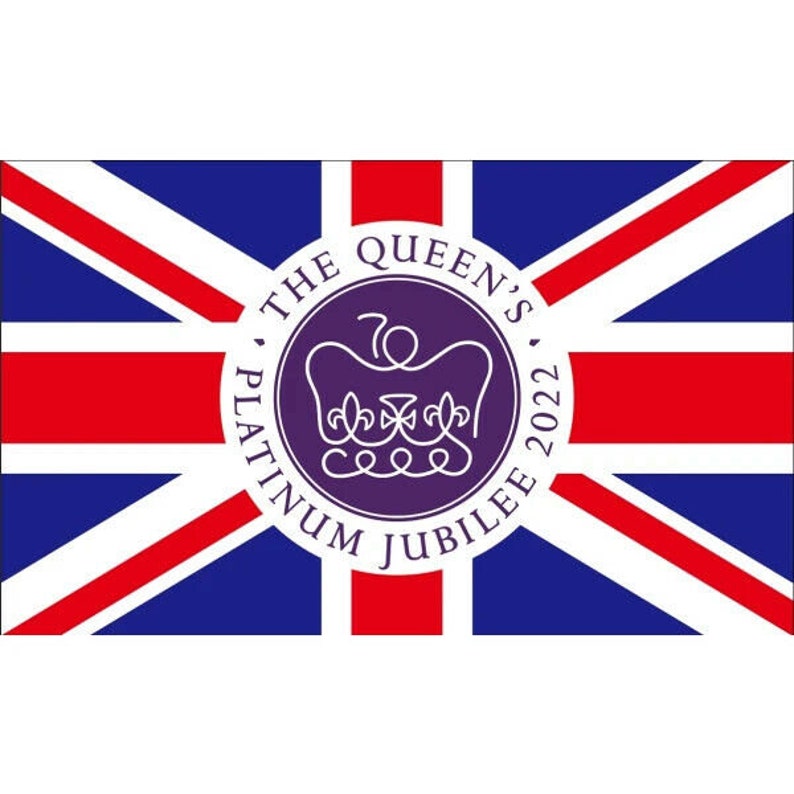 The Queens Platinum Jubilee 2022 Emblem Party Patriotic Union | Etsy ...