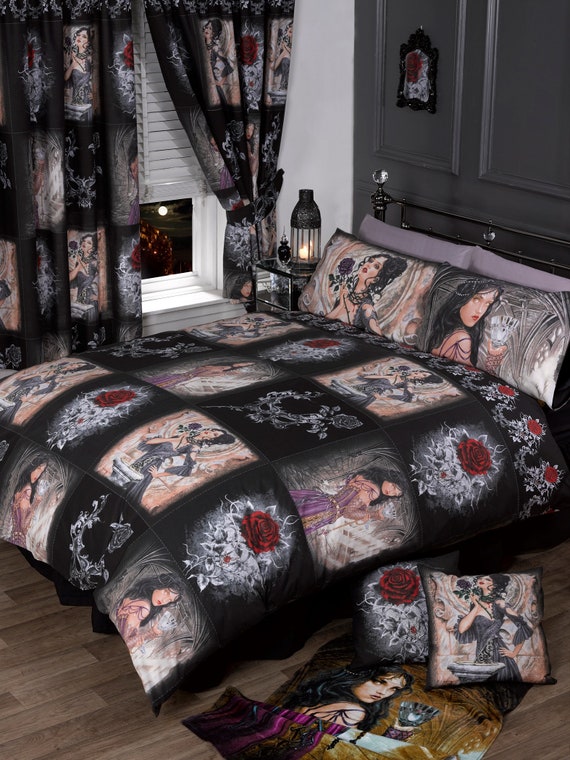 Double Size Alchemy Story Of The Rose Gothic Duvet Cover Set Etsy