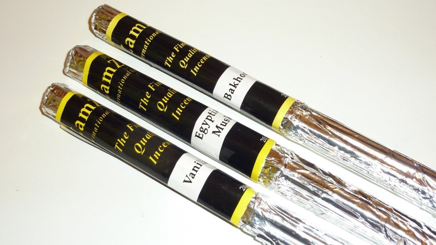 Zam Zam Long Burning Incense Sticks (1 Pack Foil Wrapped) 95+ Scents …
