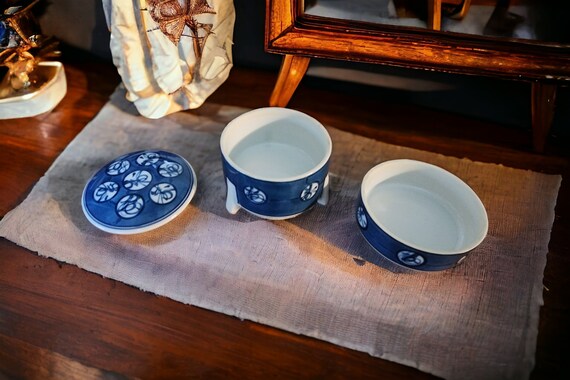 Vintage Japanese Porcelain Stacking Trinket Jewel… - image 4