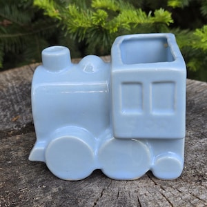 Vintage Shawnee Pottery Train Engine Planter