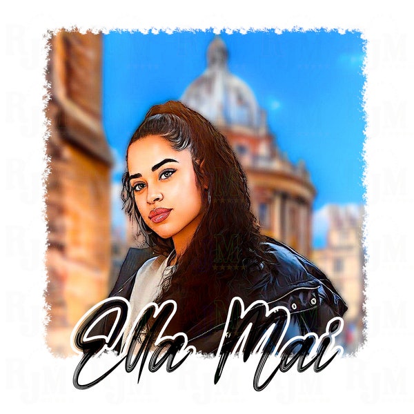 Ella Mai | Ella Mai PNG | Ella Mai Shirt print | Singer Ella Mai | United Kingdom singer | Digital download | DTF | DTG | Sublimation