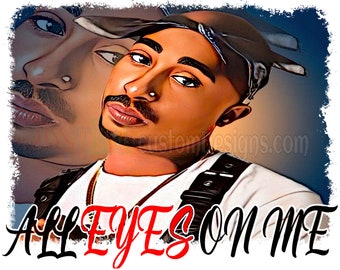 Tupac Png, 2Pac svg, Tupac Shirt print, (Animated) Digital download | DTF | DTG | Sublimation