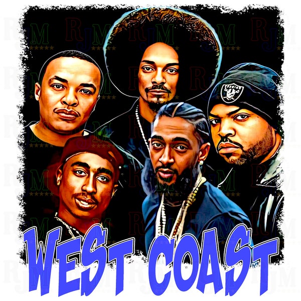 Tupac | West Coast | Tupac Png | West Coast Rappers | Ice Cube | Snoop | Dre | Tupac Shirt print | 2Pac sublimation | Digital download