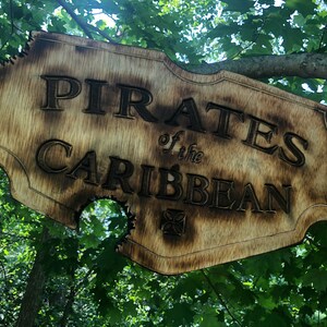 Disney Pirates of The Caribbean Ride Sign Cannon Blast
