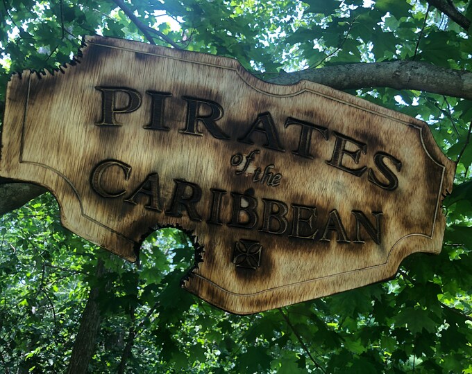 Disney Pirates of the Caribbean Ride Sign Cannon Blast - Etsy