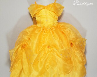 Beauty, Belle dress for costume, birthday or photo shoot. Girl, Toddler, Child, Baby, Kids, Princess, Ball Gown