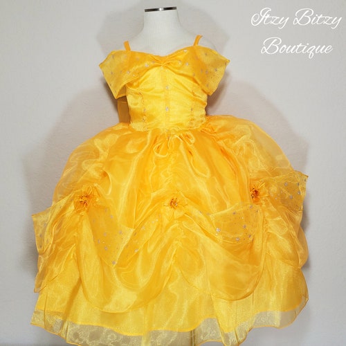 Princess Belle Dress for Birthday Costume or Photo Shoot Belle - Etsy