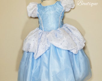 Cinderella dress for costume, birthday or photo shoot. Girl, Toddler, Child, Baby, Kids, Princess, Ball Gown
