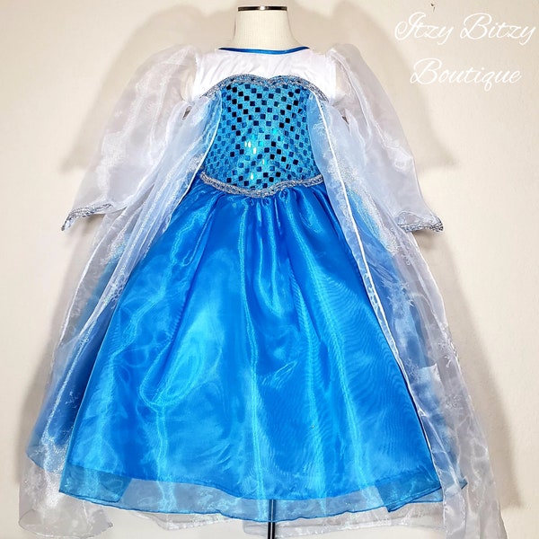 Girls Elsa Costume - Etsy