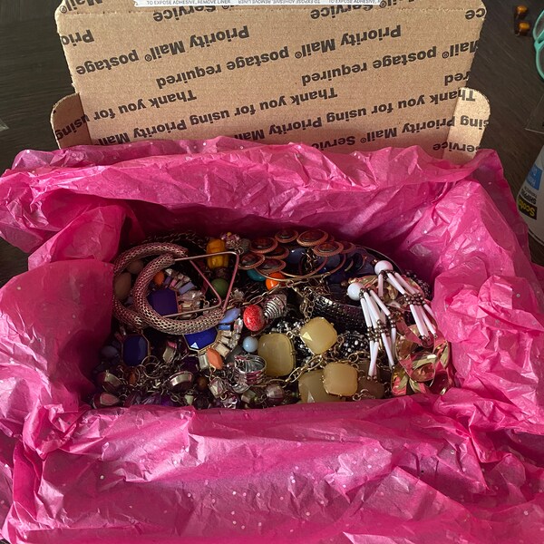 Vintage To Now Wearable Mystery Jewelry Lot Packed Small Flat Rate box