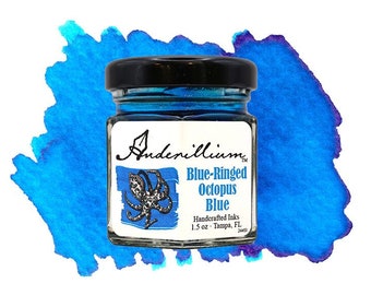 Inchiostro per penna stilografica blu Anderillium Blue-Ringed Octopus